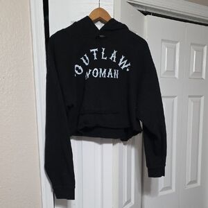 Black Outlaw Woman Hoodie